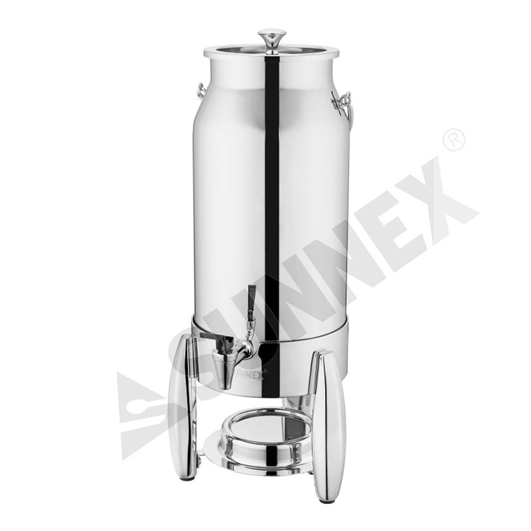 Dispensador de leche de acero inoxidable de 5 litros con tubo de hielo