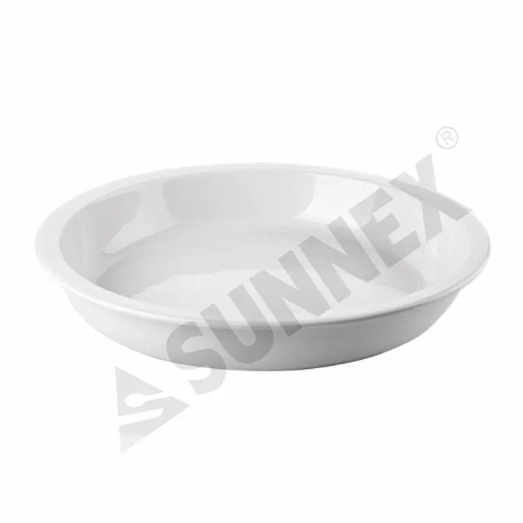 Bandeja de comida redonda de porcelana 4.5ltr