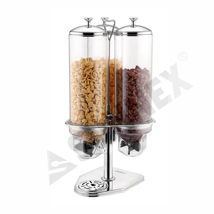 Dispensadores de cereales giratorios con contenedores de PC