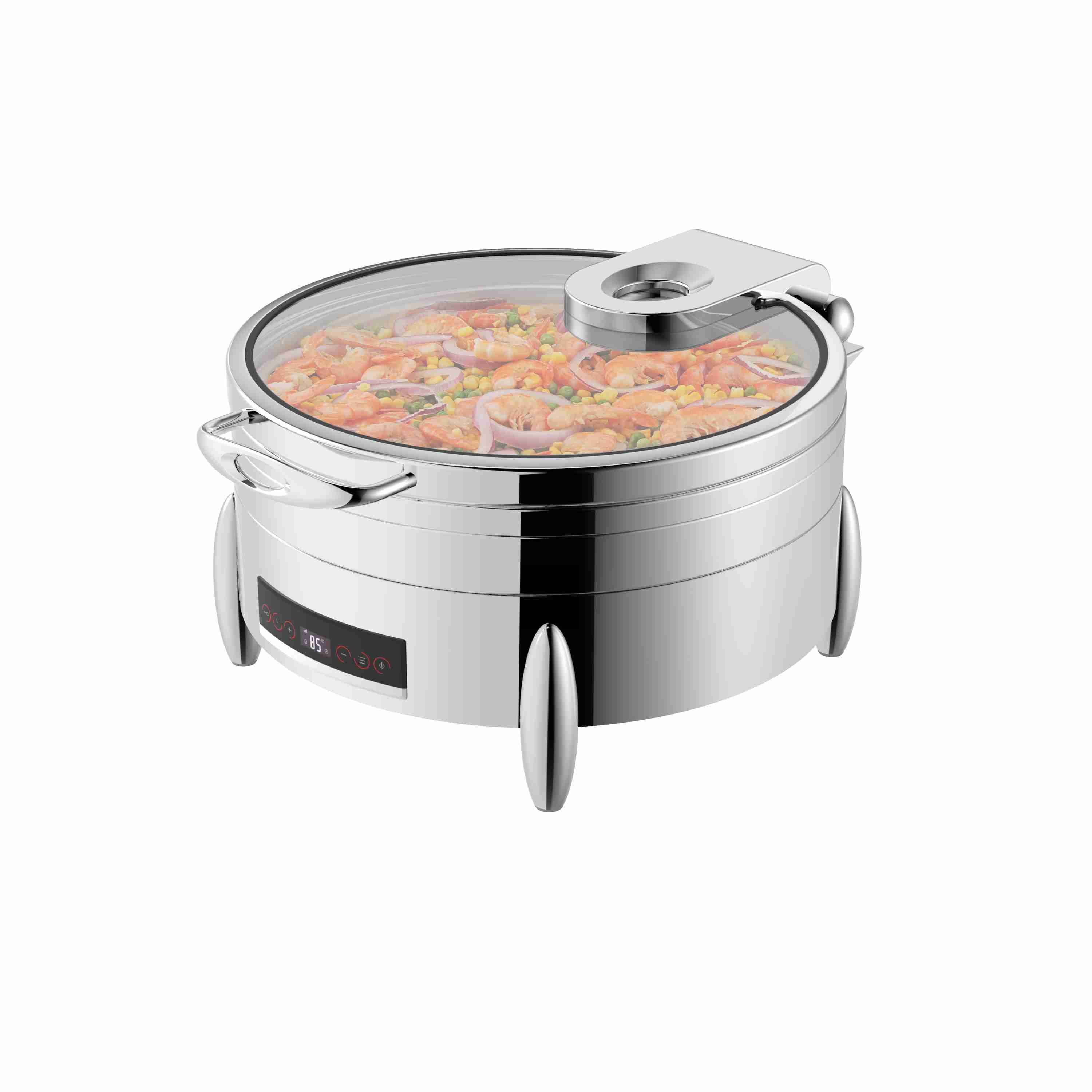 Chafer para buffet redondo Burano de acero inoxidable de 36 cm